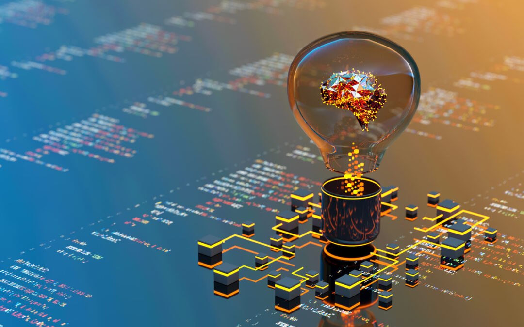 Concept art of artificial intelligence representing one of the modern additions to make to digital literacy training
